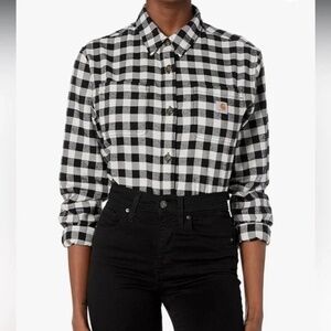 Carhartt Rugged Flex Loose Fit Plaid Flannel Shirt